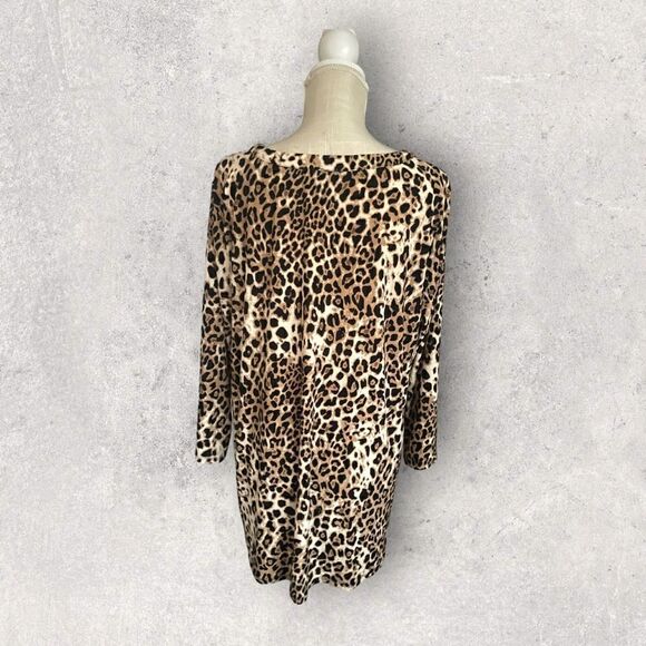 Anne Klein | NWT Women’s Long Length Animal Print Tunic Size XL - Picture 4 of 8